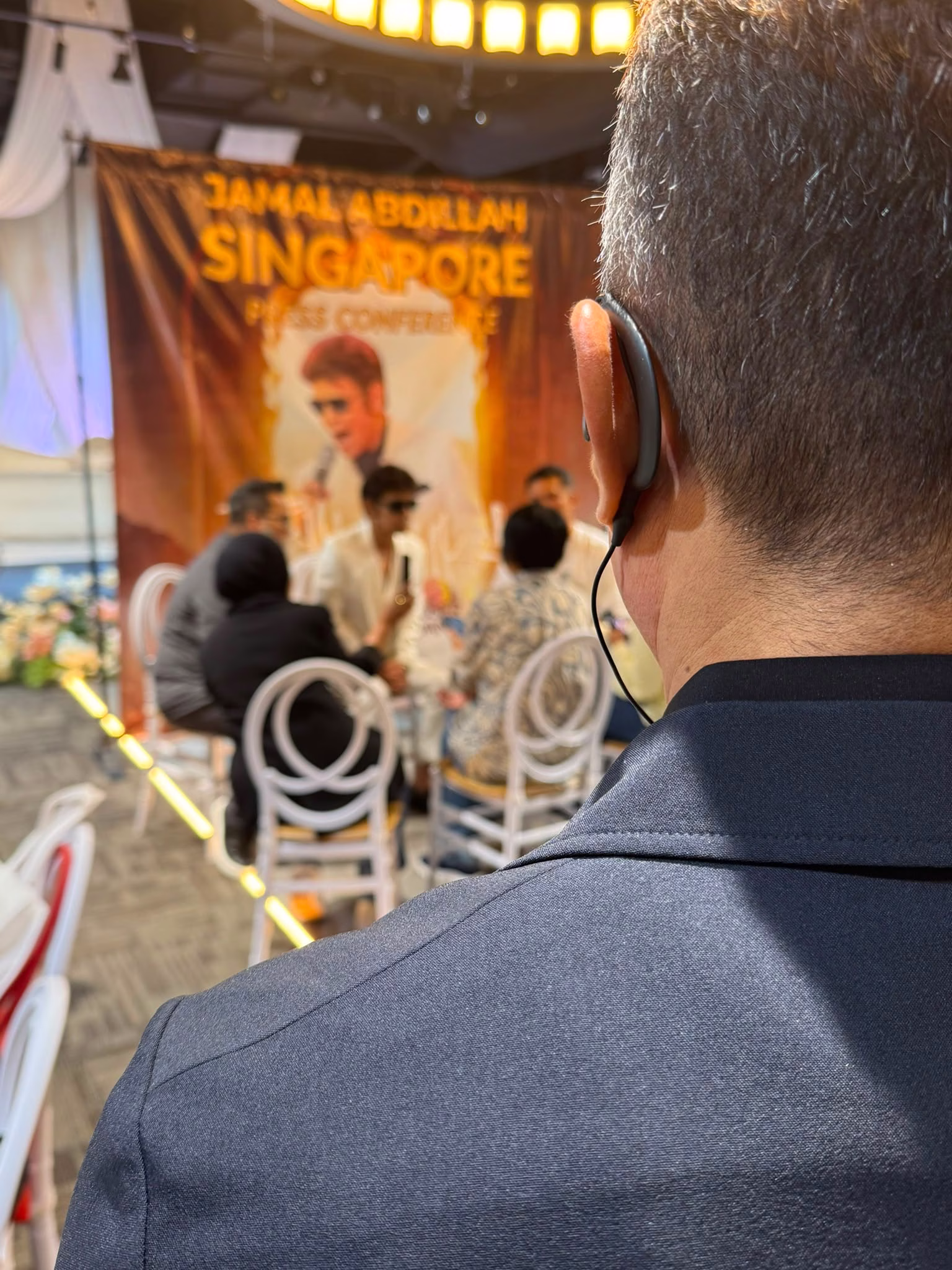 Applied Protection's security officers offering VIP protection for Datuk Jamal's private press conference.